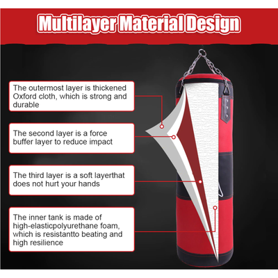 Профессиональный боксерский мешок Cbmmaker с подвесом