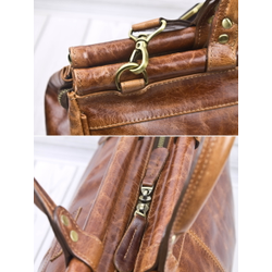 Кожаный саквояж Altamura Premium cognac (арт. 4025-53)