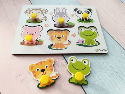 Рамка-вкладыш "Зверята-малышата"