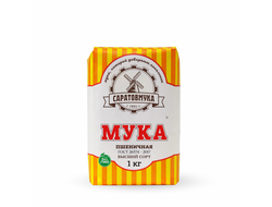 Мука пшеничная хлебопекарная - В/С 1 кг (ГОСТ 26574-2017)