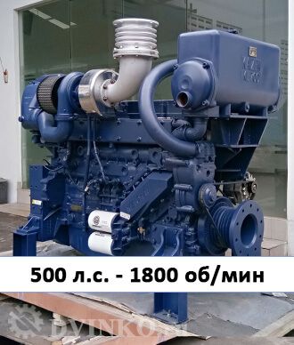 Судовой двигатель WP13C500-18 500 л.с. 1800 об/мин