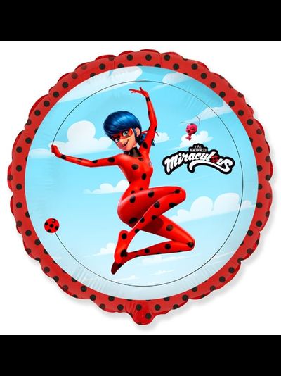 Фольгированный круг &quot;Леди Баг&quot; 45 см