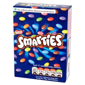 Драже Smarties Box 120гр (18 шт.)