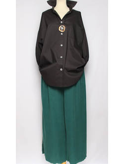 РУБАШКА "КЛАССИКА Карман" черная р.50-60