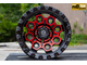 Комплект дисков R18 9,0J ET+0 6*139,7 FBX 178-8 Черный с красным (R690)