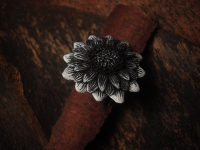 Кольцо "Цветок Угля и Пепла"