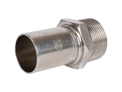 Вставка ROMMER переходная НПр-НР, 35х1 1/4 из нержавеющей стали прессовой