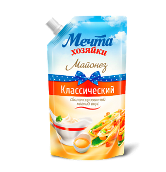 Майонез Мечта хозяйки Классический 55% дой-пак 750мл