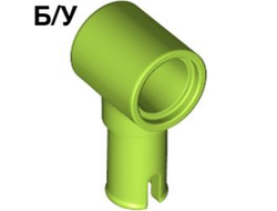 ! Б/У - Technic, Pin with Friction Ridges and Pin Hole, Lime (15100 / 6326619) - Б/У