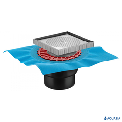 Трап водосток ZENTRUM Keramik 150х150  Вертикальный выпуск (Под плитку)