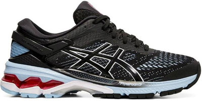 Asics Gel Kayano 26 Черные с голубым