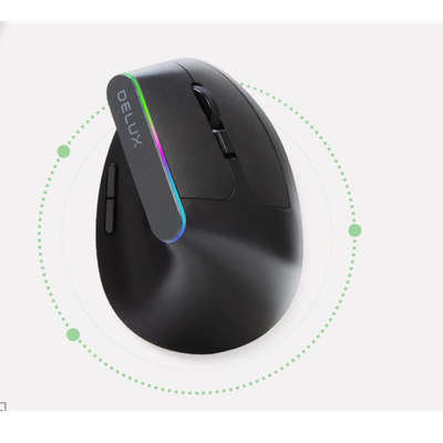 Delux M618X Беспроводная эргономичная вертикальная мышь