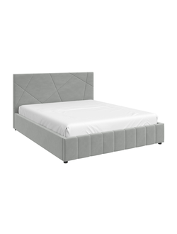 Кровать НЕЛЬСОН / АБСТРАКЦИЯ / 1,2 /металлокаркас/ВАРИАНТ 5 (светло-серый)