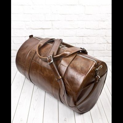 Кожаная дорожная сумка Faenza Premium brown (арт. 
4033-02)