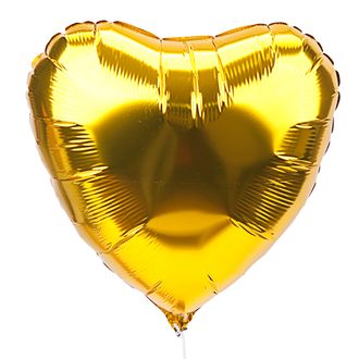 Шар Сердце Золотое Ультра 75см