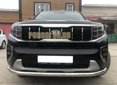 Защита переднего бампера d60 для Kia Mohave (2021-...)