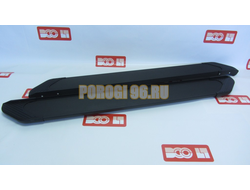 Пороги подножки "Classik Black" 1700 мм для Kia SORENTO II 2012-2021