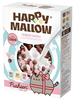 Cухой завтрак с мягким маршмеллоу HAPPY MALLOW PUSHEEN 240гр (10)