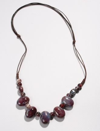 Колье "Керамические бусины 6"