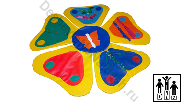 Дидактический мат «Цветок» желтый