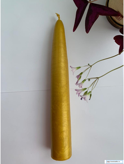 Свеча золотая Алтарная большая (до 9ч. горения).