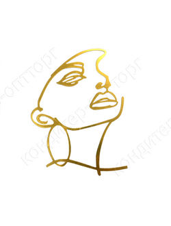 Топпер акриловый «Силуэт гордость» золотой