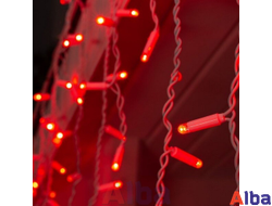 Бахрома 3*0.5 м КРАСНЫЙ, постоянное свечение IP 54