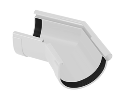 GIZA УГОЛ ЖЕЛОБА НАРУЖНЫЙ 135°, ЦВЕТ БЕЛЫЙ