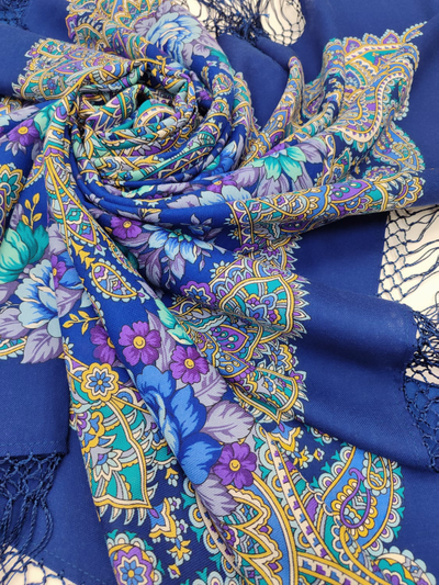 Павловопосадский платок Ласковое солнце 1664-14