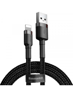 USB Cable Baseus Cafule Lightning (CALKLF-CG1) Black 2m