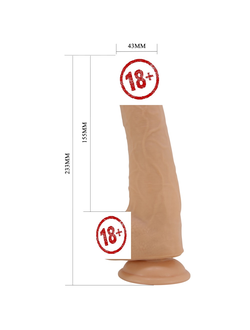 BW-008116LP ФАЛЛОИМИТАТОР С ПОДВИЖНОЙ КОЖЕЙ PRETTY LOVE