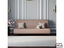 Чехол на 3х местный диван Без подлокотников , диван-книжку, диван Клик-кляк  Жаккард Волна Капучино. Россия