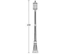 Садово-парковый светильник серии BARSELONA  BG