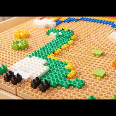 STEM Трек с мячом (кинетический) и строительные блоки, набор из 359 деталей