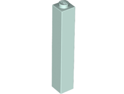 Brick 1 x 1 x 5 - Solid Stud, Light Aqua (2453b / 6097312 / 6298819)