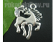 подвеска "Лошадь", цвет-античное серебро