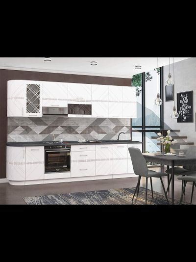 Кухонный гарнитур Бьянка размер 318 см
