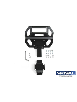 Кронштейн лебедки универсальный, квадрат 50 мм Rival 444.0063.1 для _Универсальный продукт _Универсальный продукт (Сталь) (410*375*180)