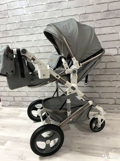 Детская коляска 3 в 1 Luxmom 518 Серый
