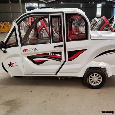 Трицикл GreenCamel Шторм Пикап (60V 1500W) белый с крышкой