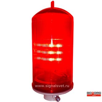 ЗОМ LED 10кд, типа «А», 220V AC, IP65. Поликарбонат. Лампа светодиодная