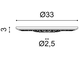 Розетка R14 - d33см