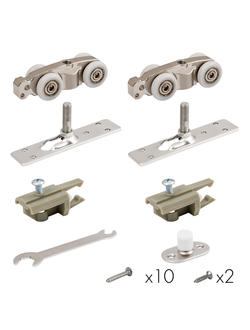 Комплект Armadillo (Армадилло) для раздвижных дверей Comfort - PRO SET 1 /rollers/ 80 (CFA170)