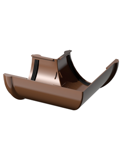 Угол жёлоба 90 гр., пластиковый КОРИЧНЕВЫЙ