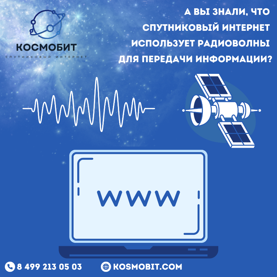 А Вы знали, что спутниковый интернет использует радиоволны для передачи информации?