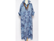 Платье - рубашка "Карманы в пайетках" синее р.46-52