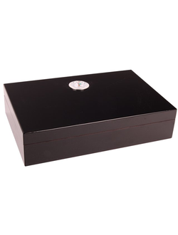 Хумидор для сигар черный (25,8x17,3x5,7cm)