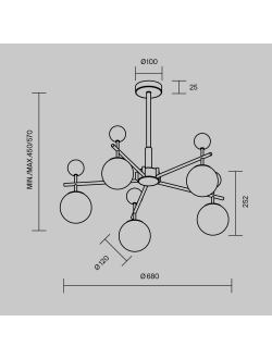 Подвесной светильник Museo, MOD436PL-05BS