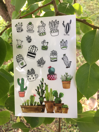 Наклейки "Кактусы"