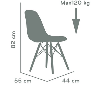 Стул N-43 Pulsante PU BR желтый